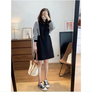 Váy kẻ sọc chun eo dành cho nữ