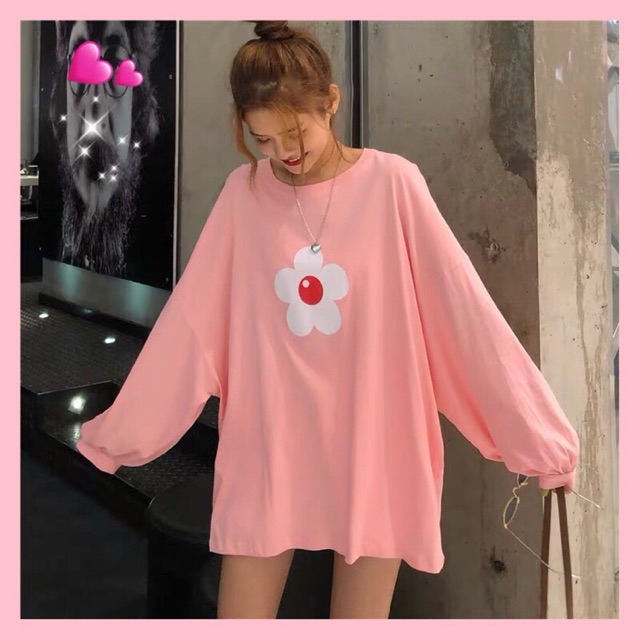 Áo thun dài tay kiểu oversize