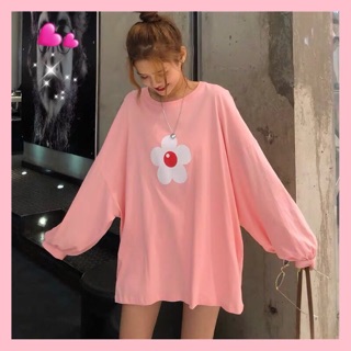 Áo thun dài tay kiểu oversize