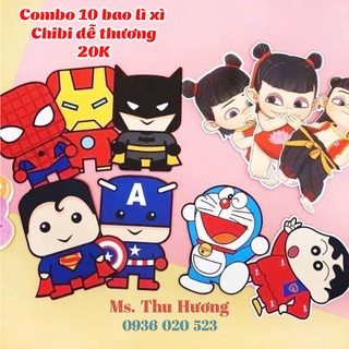 Lì xì chibi siêu hot-Bao lì xì ngày tết 2022 nhiều mẫu đẹp hoạt hình bé rất thích