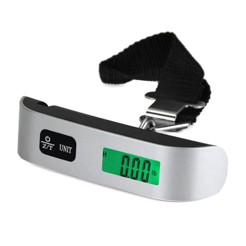 Cân Hành Lý Điện Tử Cầm Tay 110Lbs 50KG Màn Hình LCD Kỹ Thuật Số