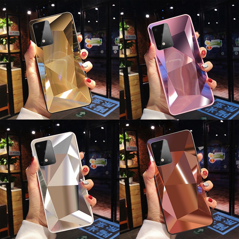 Ốp lưng bề mặt kim cương 3D sang trọng cho Samsung Galaxy A51 A71 S20 Ultra S20+