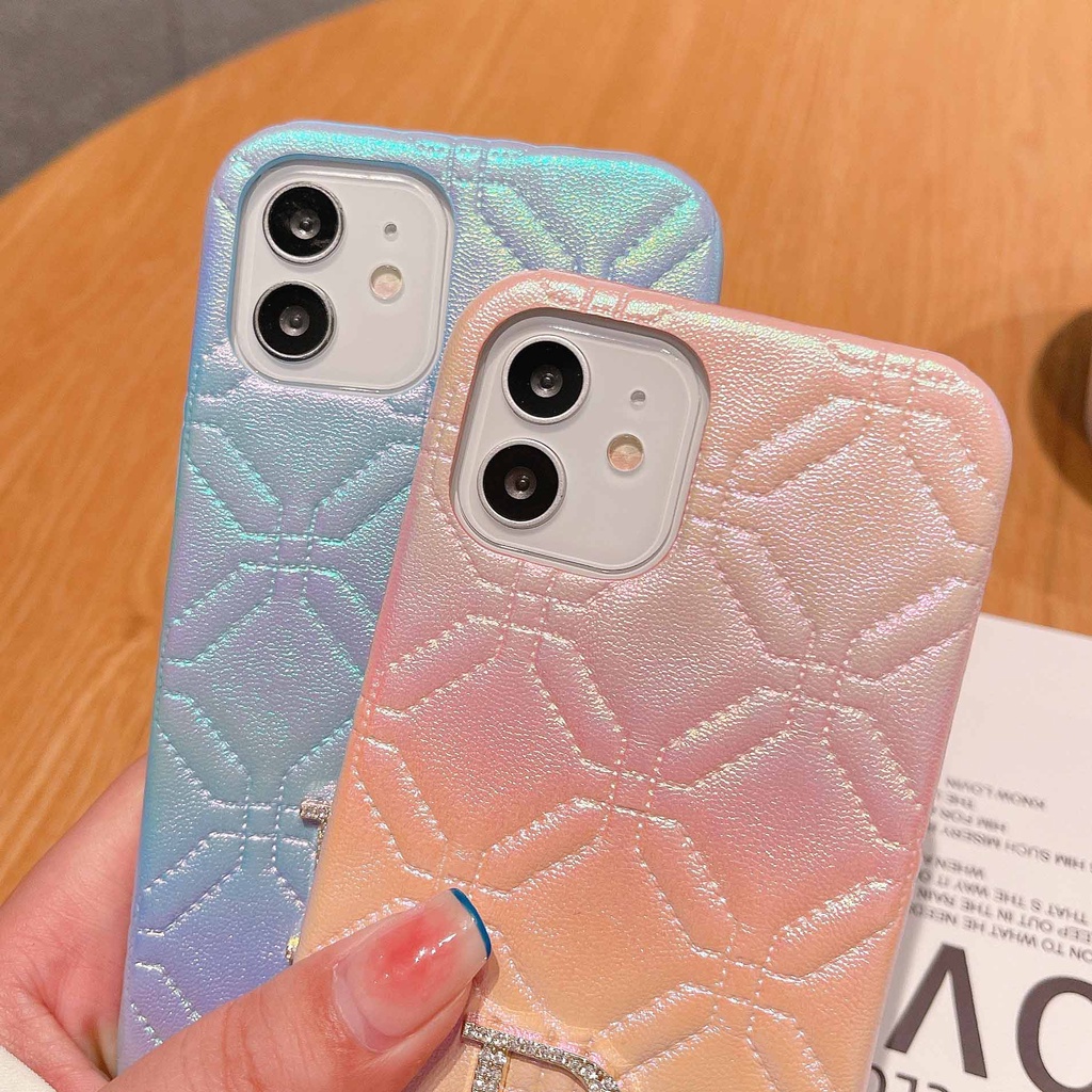 Ốp Điện Thoại Da Cứng Đính Pha Lê Sang Trọng Cho iPhone14Max 13promax 12 11 xsmax xr xs 7P