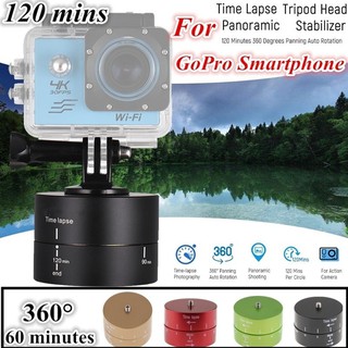 ĐẾ XOAY 360 HẸN GIỜ 60 PHÚT VÀ 120 PHÚT QUAY VIDEO TIMELAPSE CHO DSLR, GOPRO - Sjcam, ĐIỆN THOẠI