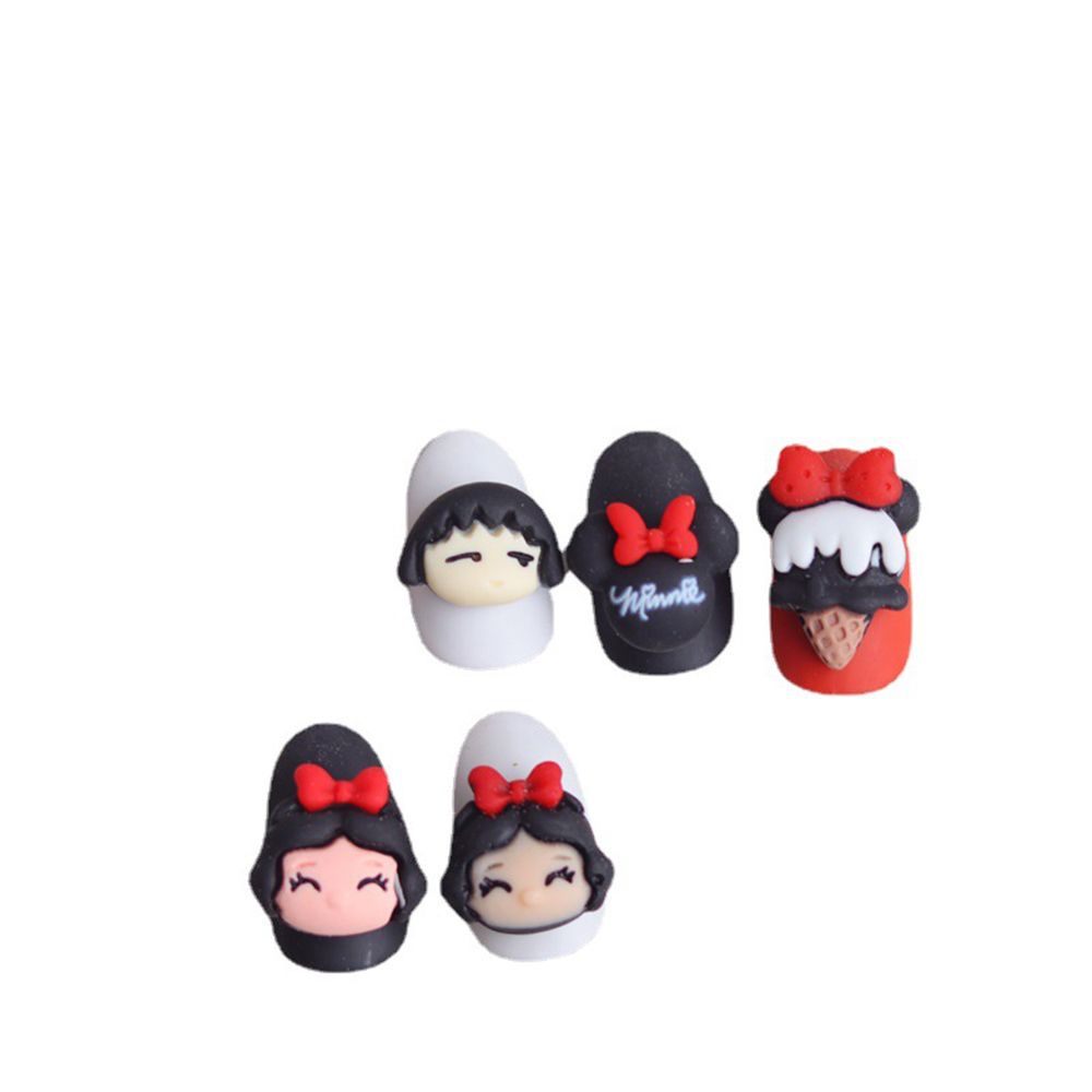 [Hàng mới về] Phụ kiện trang trí móng tay hình đầu chuột mickey 3d dễ thương
