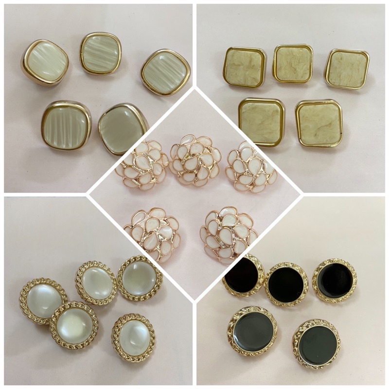 Nút áo giả kim loại