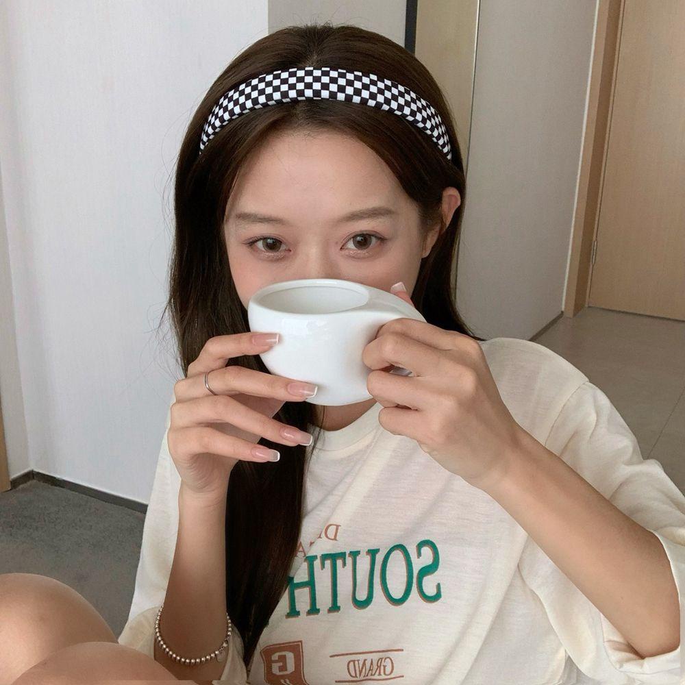 Dây Cột Tóc Họa Tiết Sọc Caro Thanh Lịch Cho Nữ