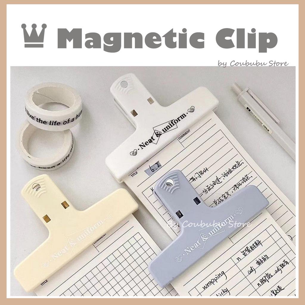 ✿Áo Thun Coububu Coububu In Hình Cá Tính✿ Kẹp Từ Tính Bằng Nhựa Đuôi Dài Chuyên Dụng Cho Tài Liệu / Sổ Tay