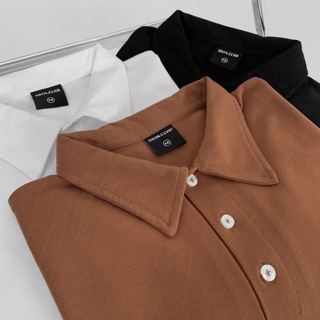 Áo Polo trơn ODIN, Basic Tee phông trơn nam nữ tay lỡ oversize form rộng, ODIN CLOTHING