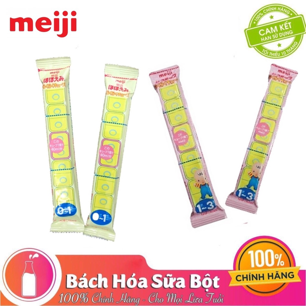 Sữa Meiji EZcube DạngThanh 0-1 và 1-3 (5 viên/thanh)
