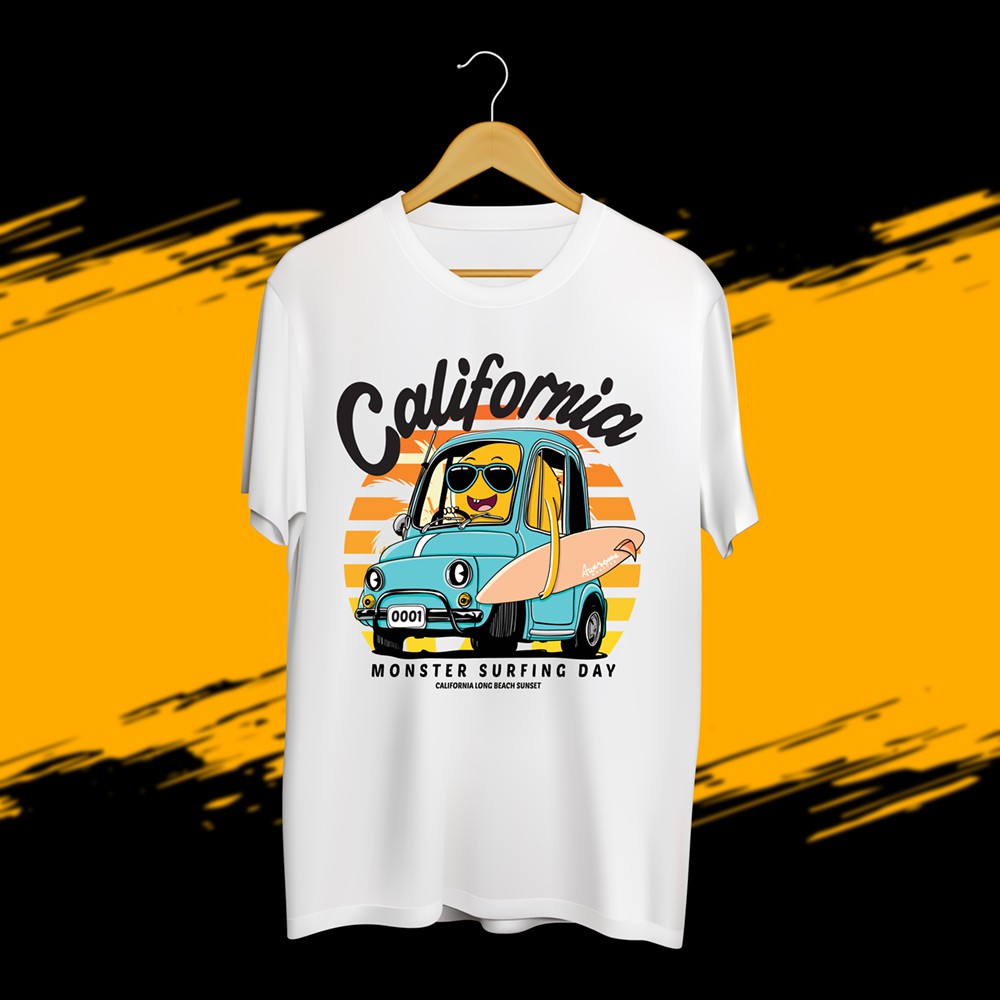 Áo thun nữ cổ tròn California - Áo phông local brand
