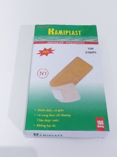 Hộp 100 miếng băng cá nhân KamiPlast