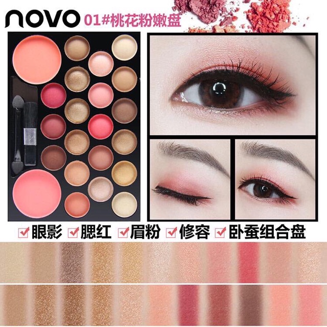 Bộ Phấn Mắt Novo 22 Ô