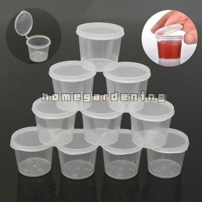 Set 30 Cốc Nhựa Trong Suốt Đựng Gia Vị Dung Tích 35ml