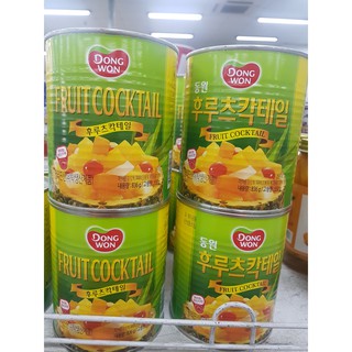 Fruit Cocktail Dongwon Hộp Thiếc 836G - Nhập Khẩu Hàn Quốc (SP Chính Hãng)