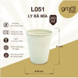 Ly bã mía 260ml không nắp