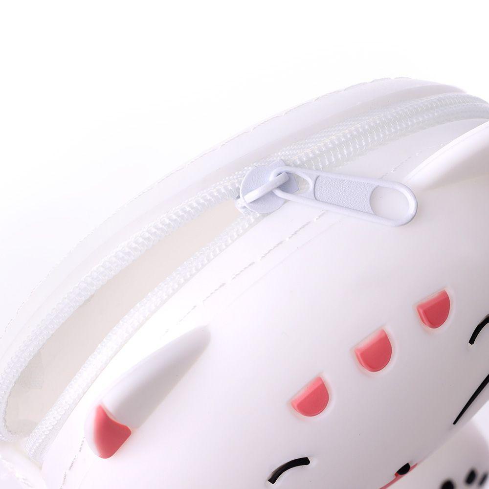 Túi Đeo Chéo Mini Bằng Silicone Hình Mèo Dành Cho Nữ