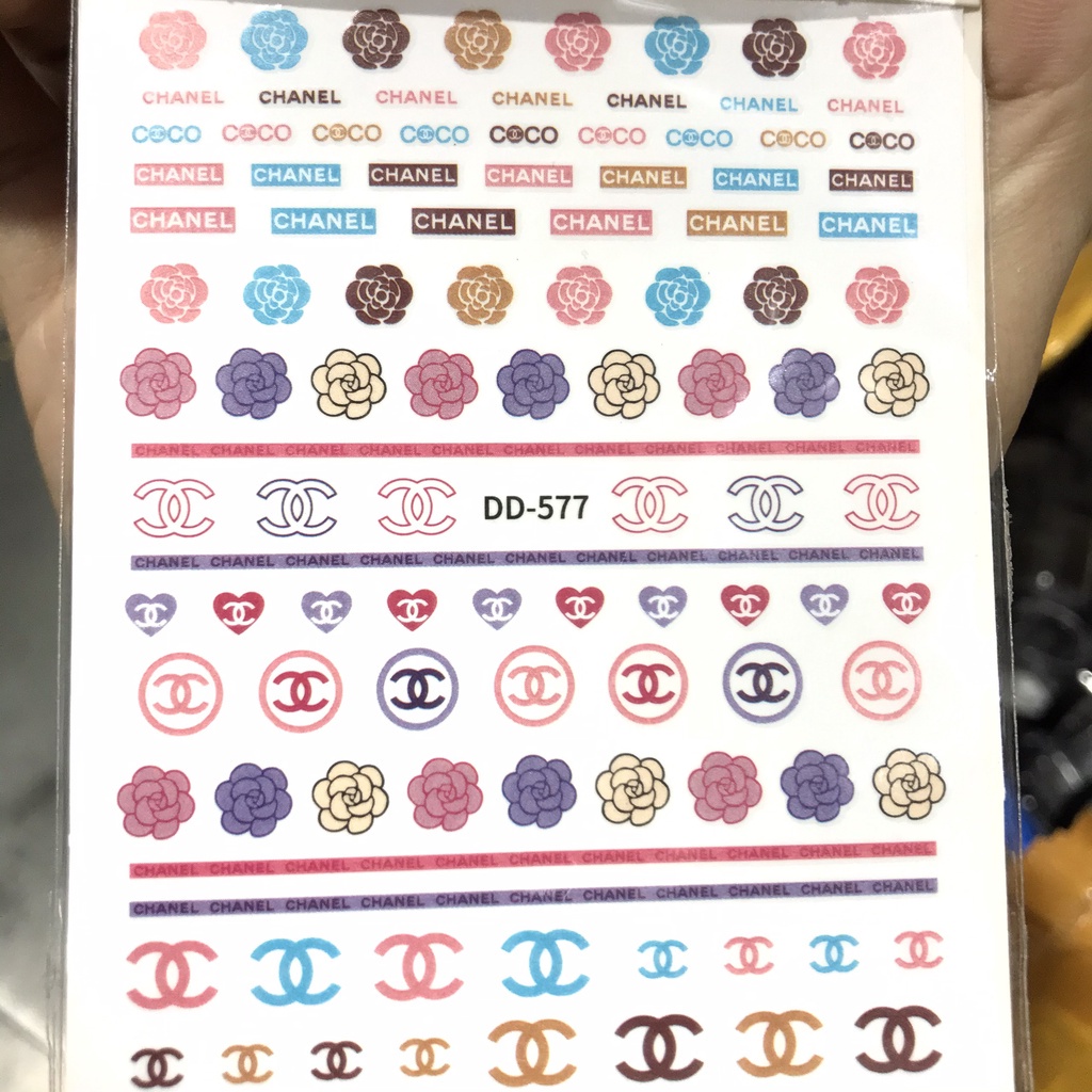 Sticker dán móng tay nail thương hiệu - manh219