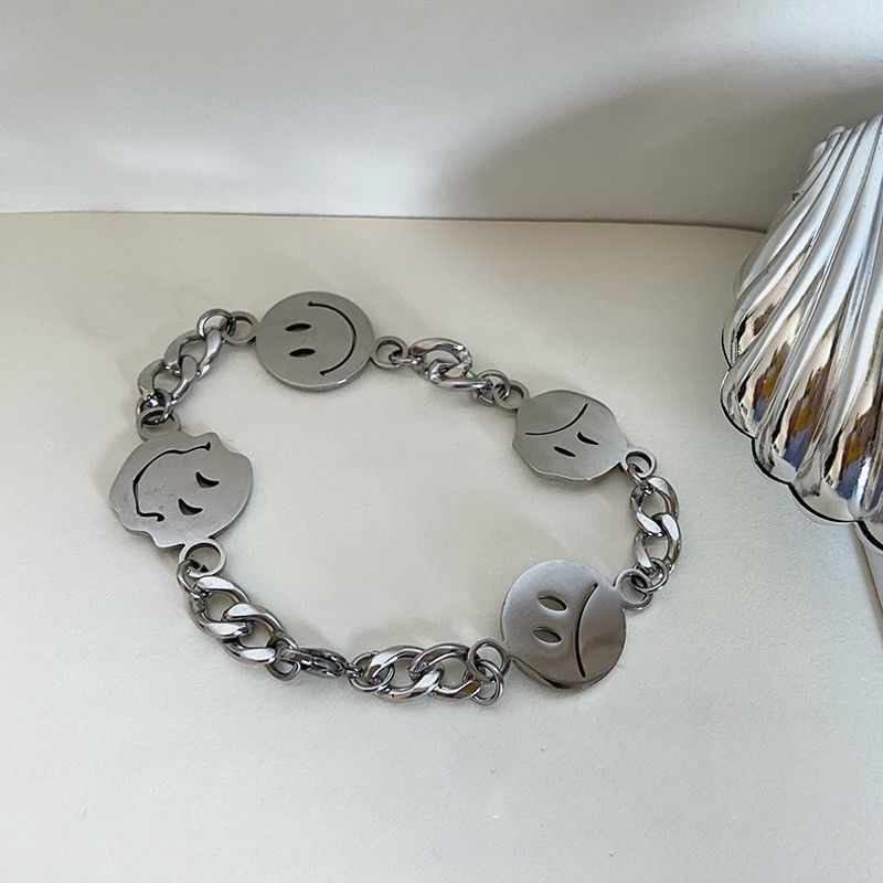 Dây Chuyền Mặt Biểu Tượng Cảm Xúc Phong Cách Hip Hop 22158 Cho Cặp Đôi