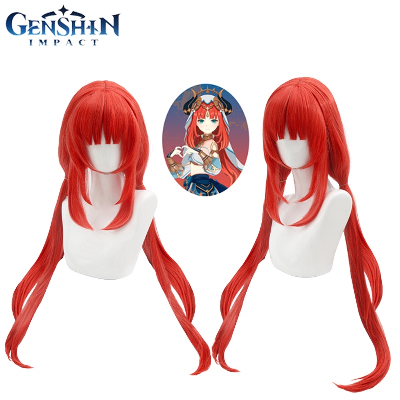 Genshin Impact Nilou Wig Cosplay Nilou Sumeru Long Hair Halloween Carnival Role Play Party girl gift