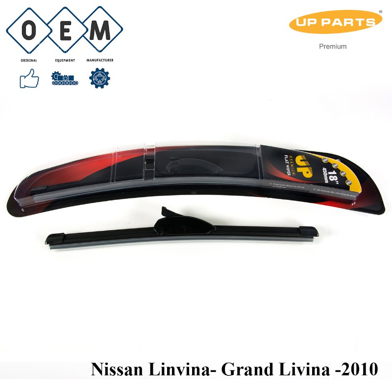 Cần gạt mưa xương mềm UP Premium cho xe Nissan Linvina- Grand Livina -2010 