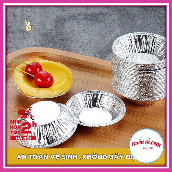 Set 100 Đế bánh Tart trứng, làm bánh, nướng hải sản dùng 1 lần - Bát đựng gia vị 01459