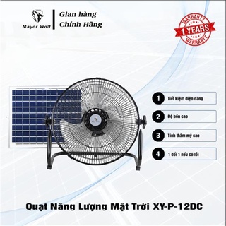 Quạt năng lượng mặt trời, quạt chất lượng cao - năng lượng mặt trời MAYOR WOLF