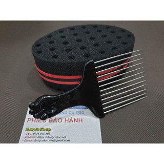 Lược Premlock Tạo Kiểu Tóc Nam. Mút Xốp Đánh Phồng Chải Tóc Xoăn Châu Phi.
