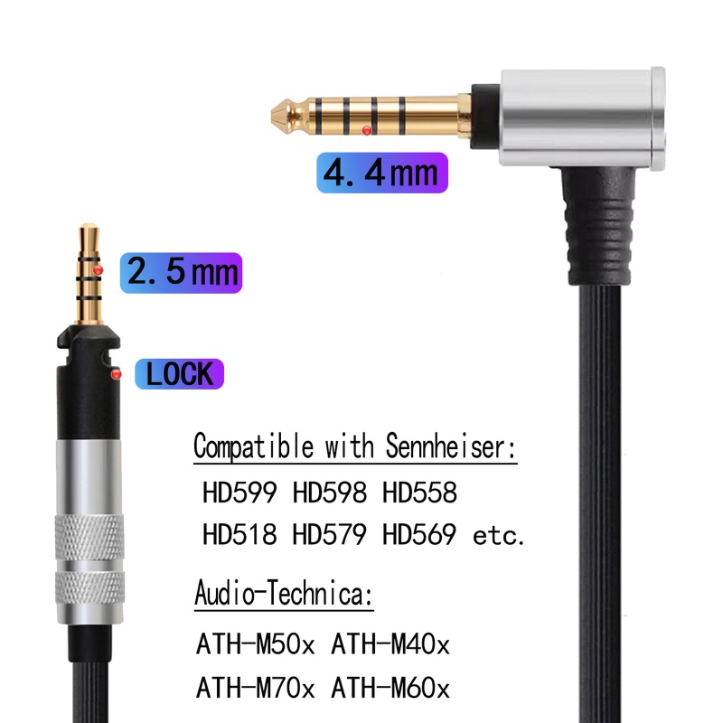 Dây Cáp Cân Bằng Âm Thanh zzz 4.4mm / 2.5mm Chuyên Dụng Cho HD598 / se HD518 HD558 HD569 579 599