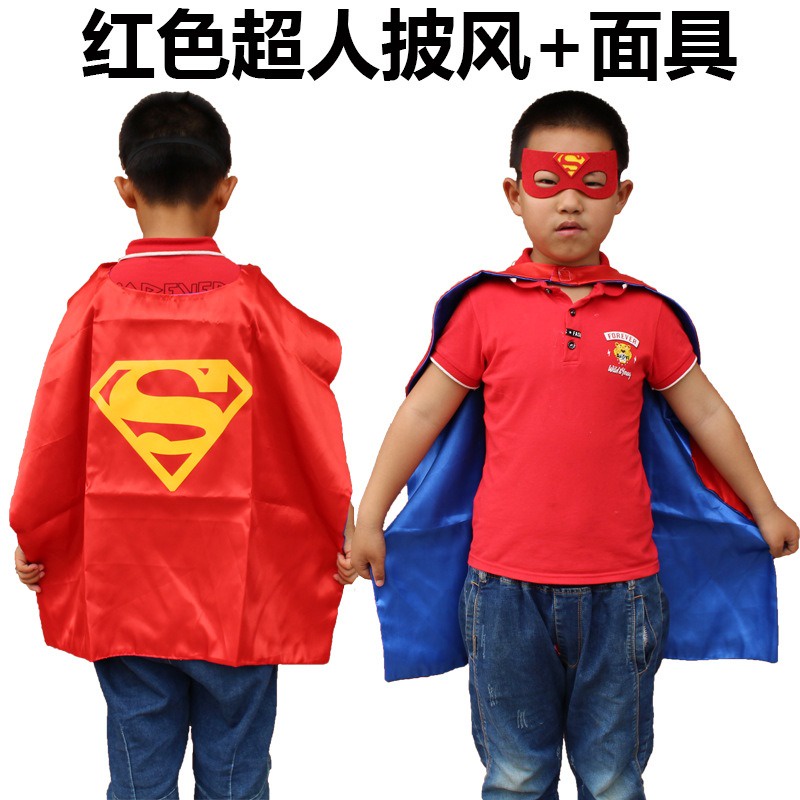 Bộ áo choàng + mặt nạ hóa trang siêu nhân cho bé trai và bé gái