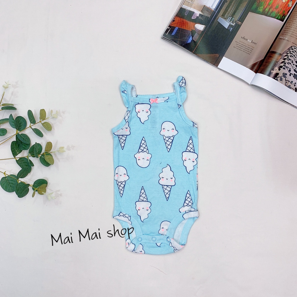 Body chíp 2 DÂY, CÁNH TIÊN, BA LỖ xuất dư cho bé gái- Bodysuit, bộ đồ liền thân, áo liền quần