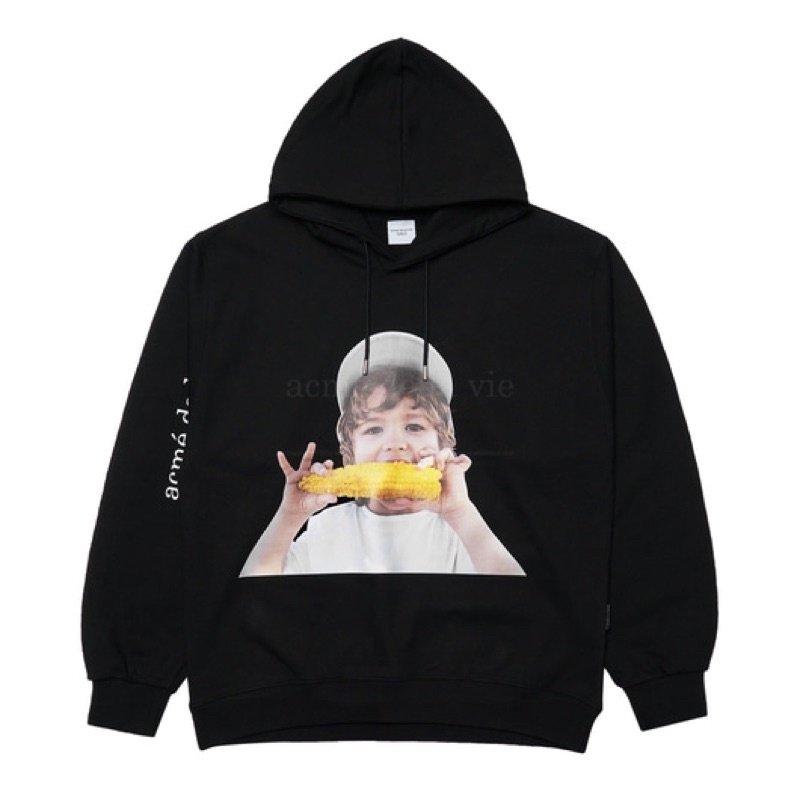 [Nỉ bông cao cấp] Áo hoodie ADLV in hình bé ăn ngô