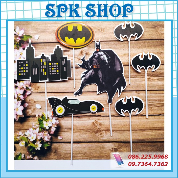 [FREESHIP❤️] Batman - Set Cắm Giấy - Nhân Vật Hoạt Hình