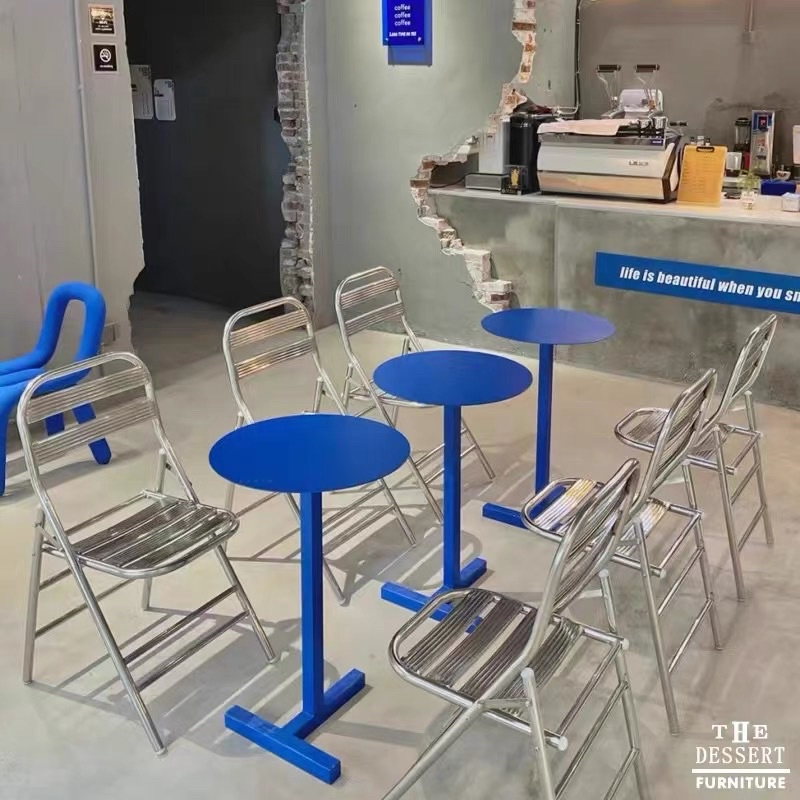 Ghế gấp Inox cao cấp, hiện đại - Coffee Shop