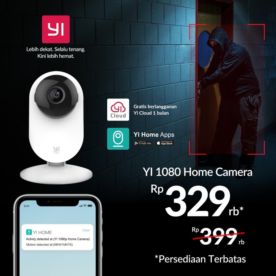 Bộ Đàm Xiaomi Yihome Xiaoyi Cctv Wifi Yi 1080p Chất Lượng Cao