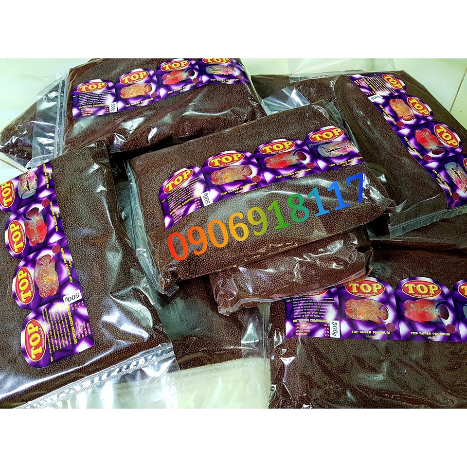 Thức Ăn Cá La Hán, Cám Viên TOP Hỗ Trợ Sáng Châu Lên Màu, Hàng Thái Lan