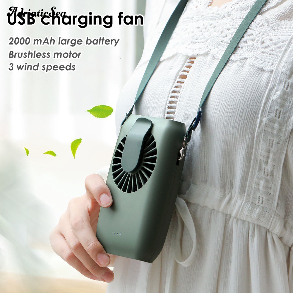 Quạt Usb Mini 3 Tốc Độ Thiết Kế Đeo Cổ Tiện Dụng | BigBuy360 - bigbuy360.vn