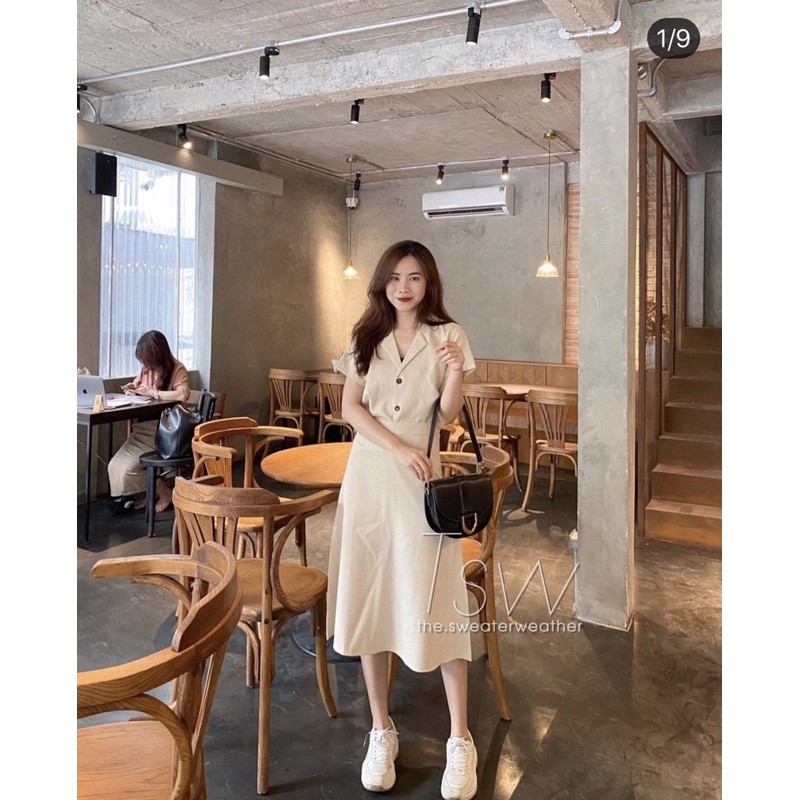 Pass set vest the sweater weather màu be size S new 100%