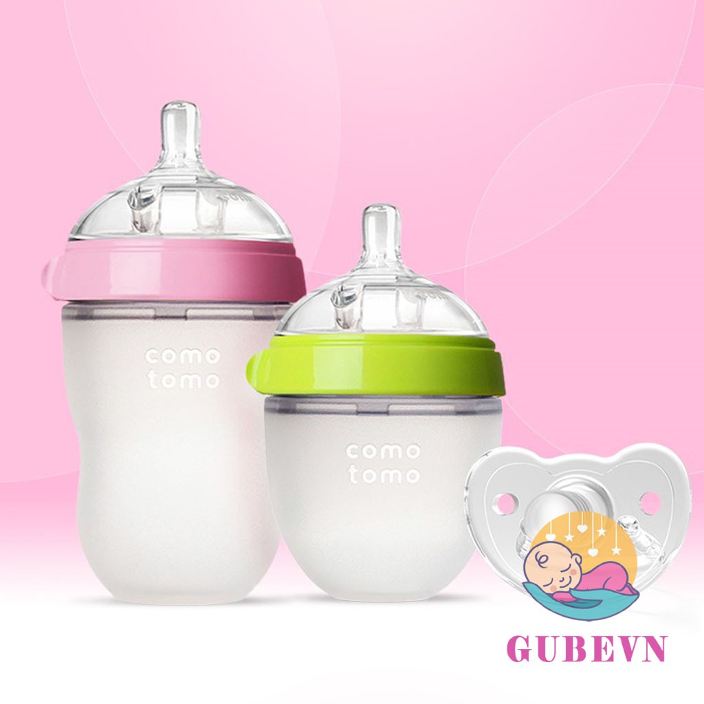 [Tặng tay cầm+ Video check code]Bình sữa comotomo 150ml/ 250ml tặng tay cầm, bình sữa cao cấp giá rẻ GUBEVN