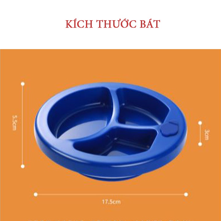 Bát ăn dặm Silicol chịu nhiệt, không chứa BPA an toàn, chống đổ, hâm nóng thức ăn cho bé