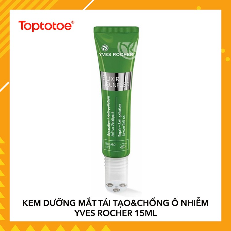 Kem Dưỡng Mắt Tái Tạo Và Chống Ô Nhiễm Yves Rocher Elixir Jeunesse Repair + Anti-Pollution Reviver Roll-On Regard Eye 15