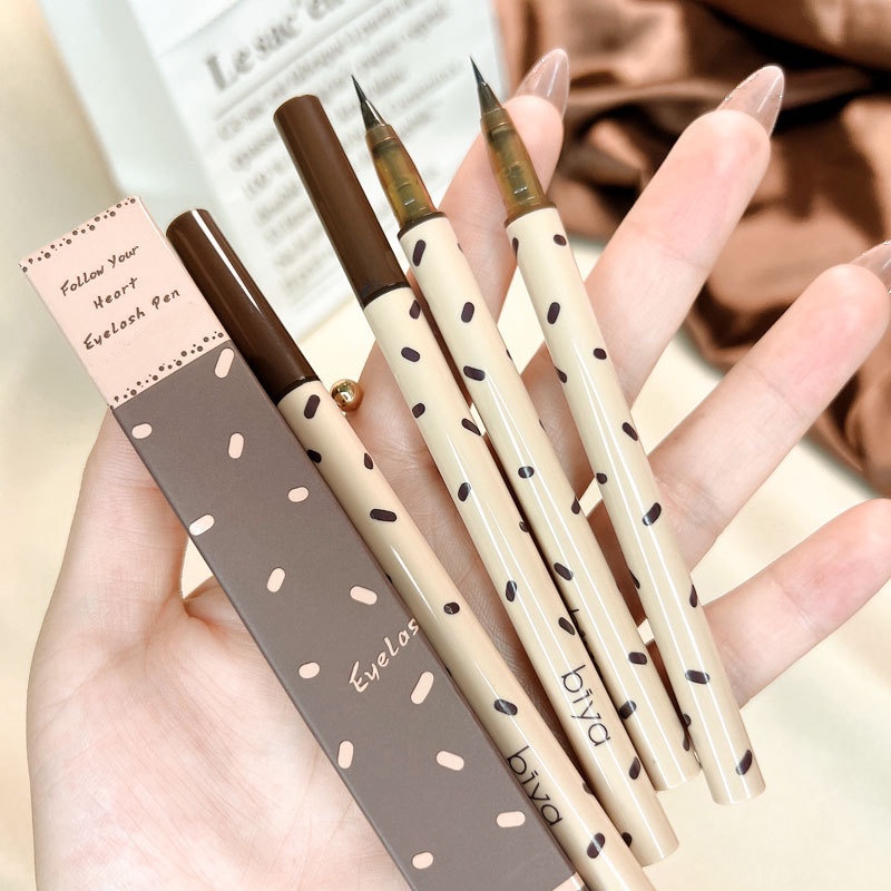 Bút Kẻ Mắt Dạng Lỏng Siêu Mịn / Xám / Nâu Mượt Mà Chống Nước Lâu Trôi