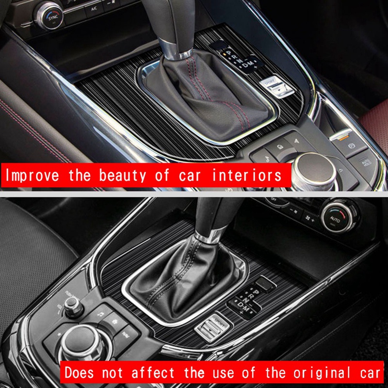 Khung Viền Bảng Điều Khiển Cần Gạt Số Bằng Thép Không Gỉ Cho Mazda CX9 CX-9 2022 + RHD