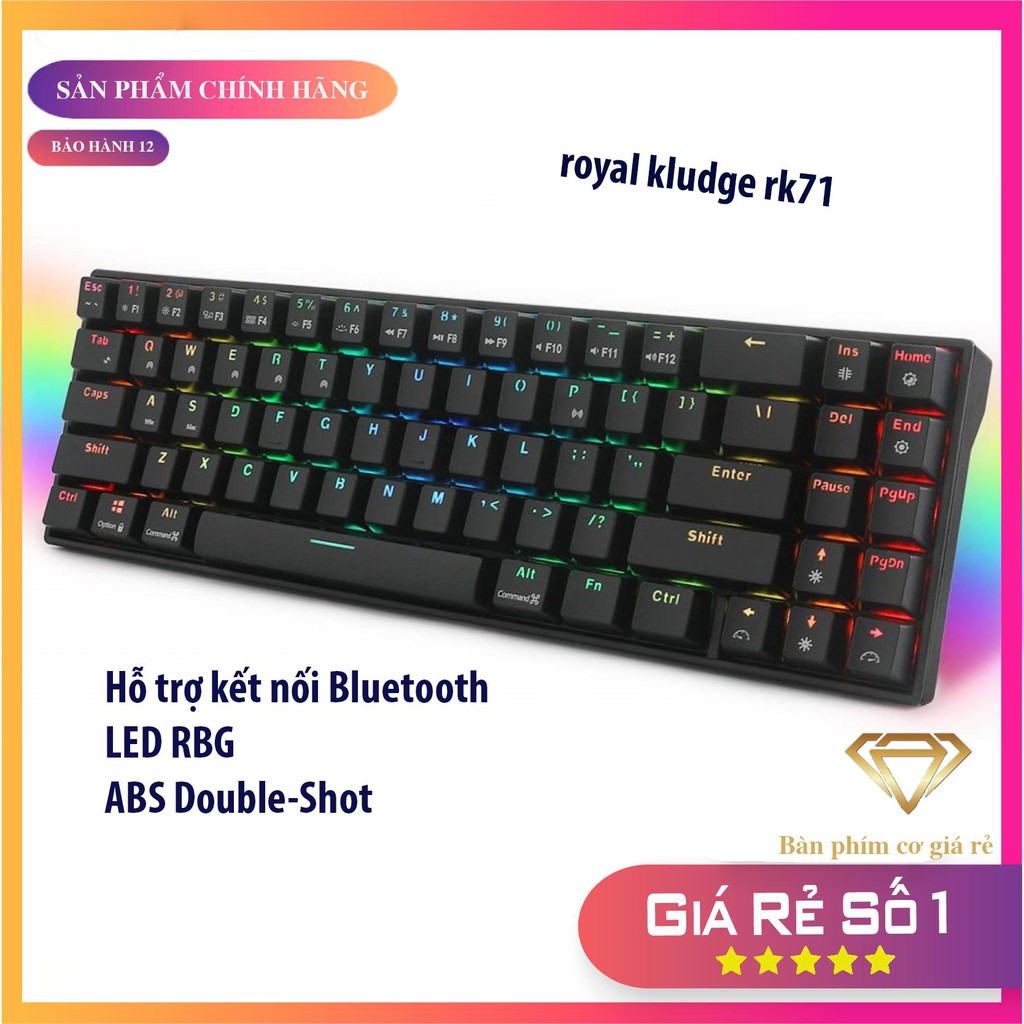 Bàn phím cơ RK71 Led RGB gaming so với EK387 led RGB của E-Dra