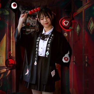 [Hanako kun] Áo Haori cosplay Hanako kun Jibaku shounen Hanako kun (ảnh thật)