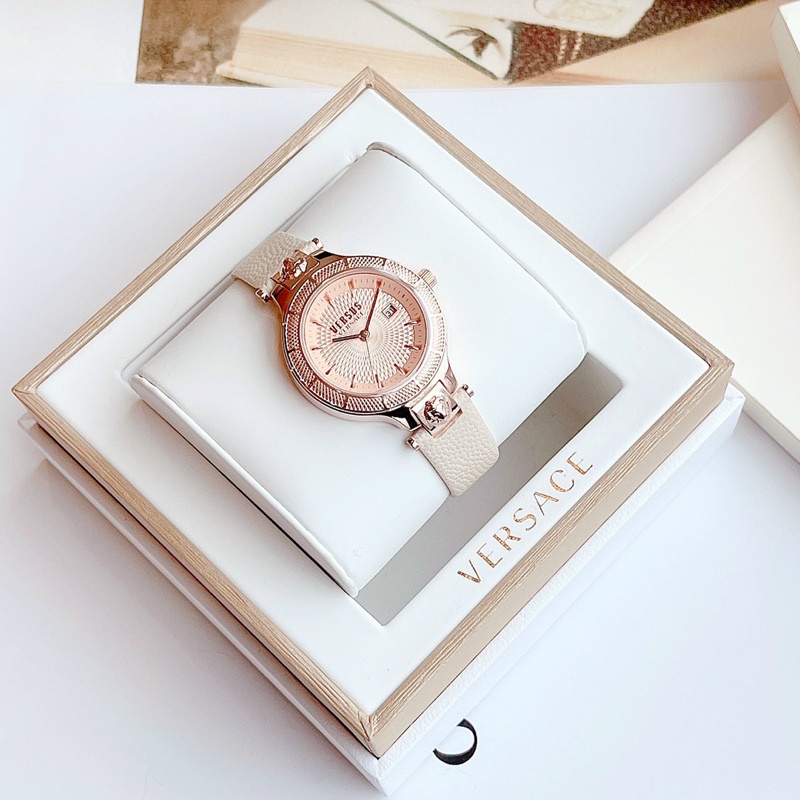 Đồng hồ nữ Versus dây da, kích thước 31mm