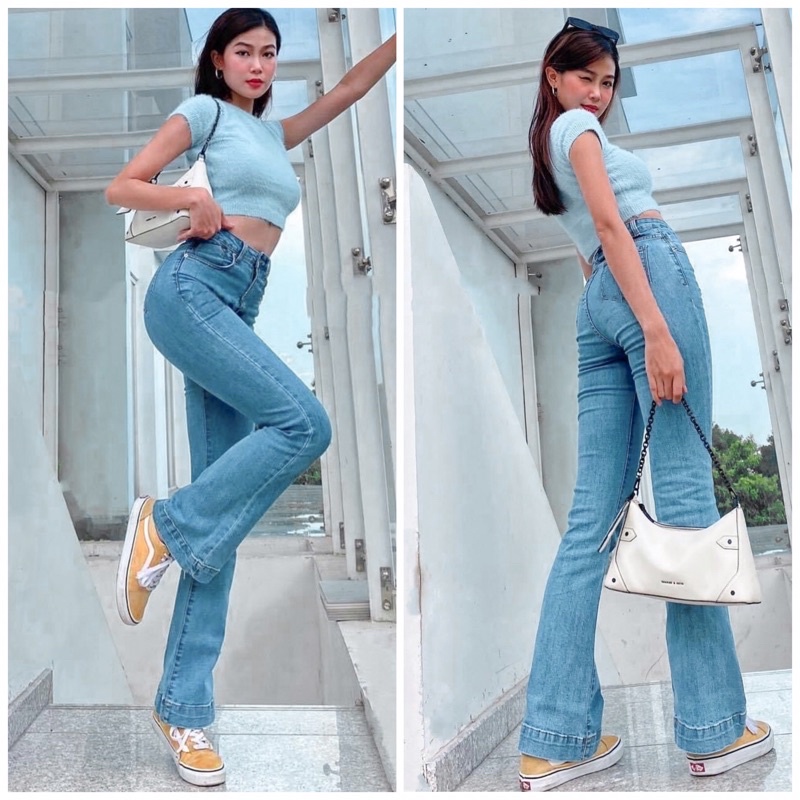 Quần Dài Ống Loe Lai Lớn Cạp Cao Dài 103-105cm Sofm Wear (LL01)