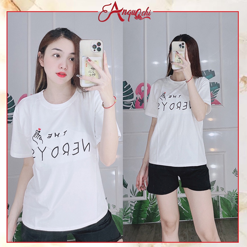 Đồ Bộ Nữ Mặc Nhà Anquachi Đẹp Thun Cotton Nữ Mặc Ngủ Ở Nhà Dễ Thương Quần Đùi Cute A044