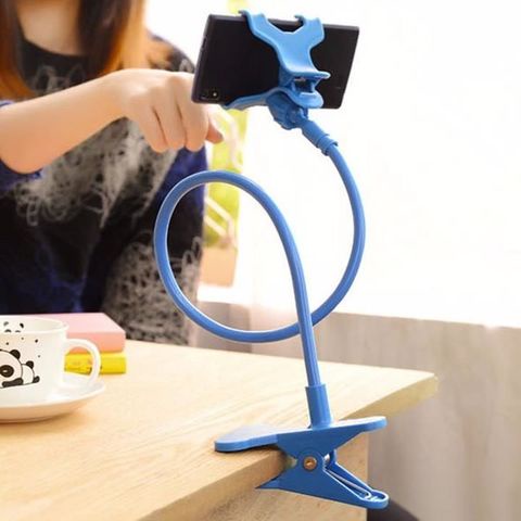 Giá đỡ kẹp điện thoại đa năng đuôi khỉ dùng kẹp cạnh bàn