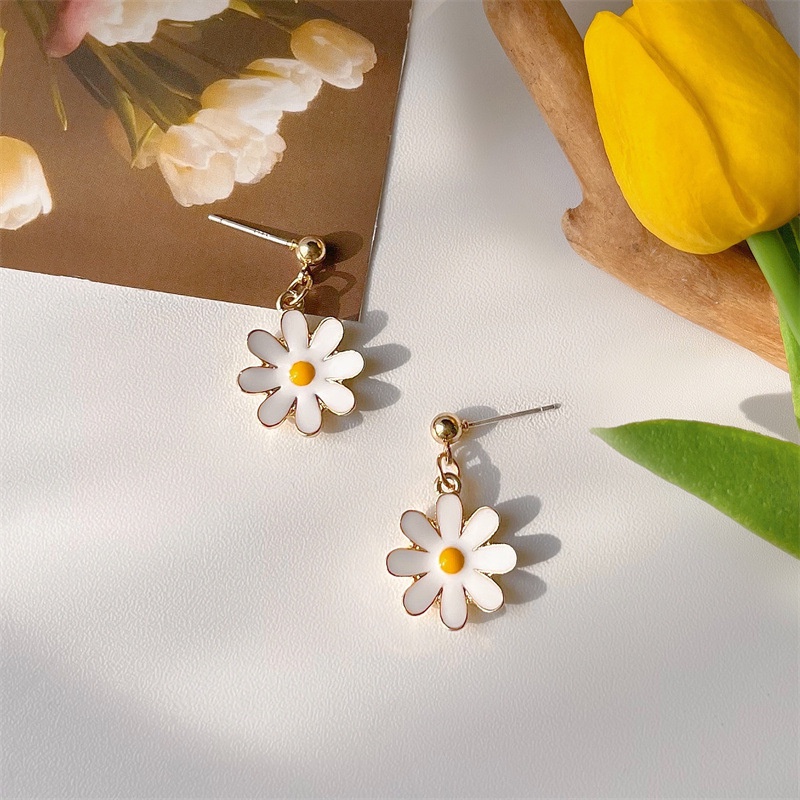 Bông Tai Mạ Bạc 925 Hình Hoa Cúc Nhỏ 2022 Thời Trang Xuân Hè Phong Cách Mới Cho Nữ